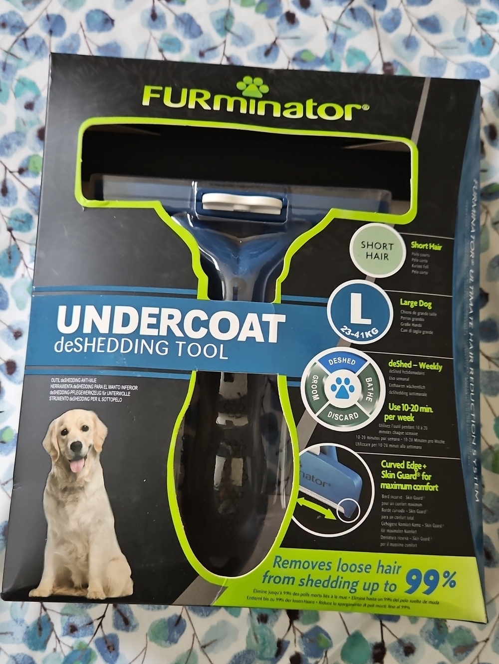 FURminator Undercoat deShedding Tool - Blue/Black
